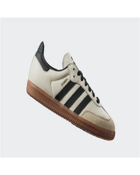 adidas witte leren schoenen bruine strepen|adidas Samba Schoenen online kopen .